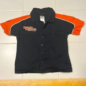 Harley Davidson 18 month button up dress shirt